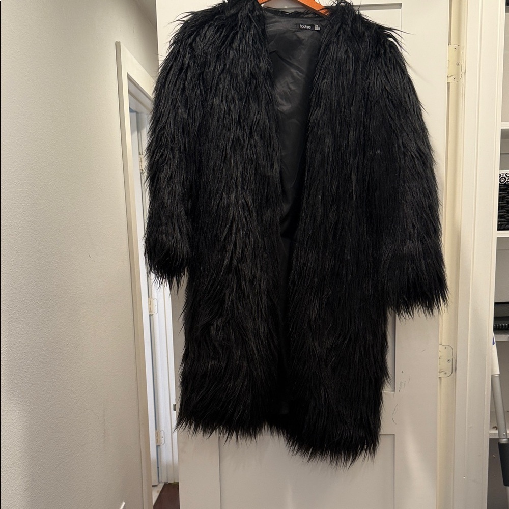 Boohoo Black Teddy Jacket